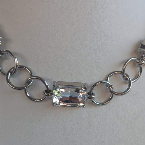 Paparazzi Silver Necklace with Clear Gems - Picture 4 of 10